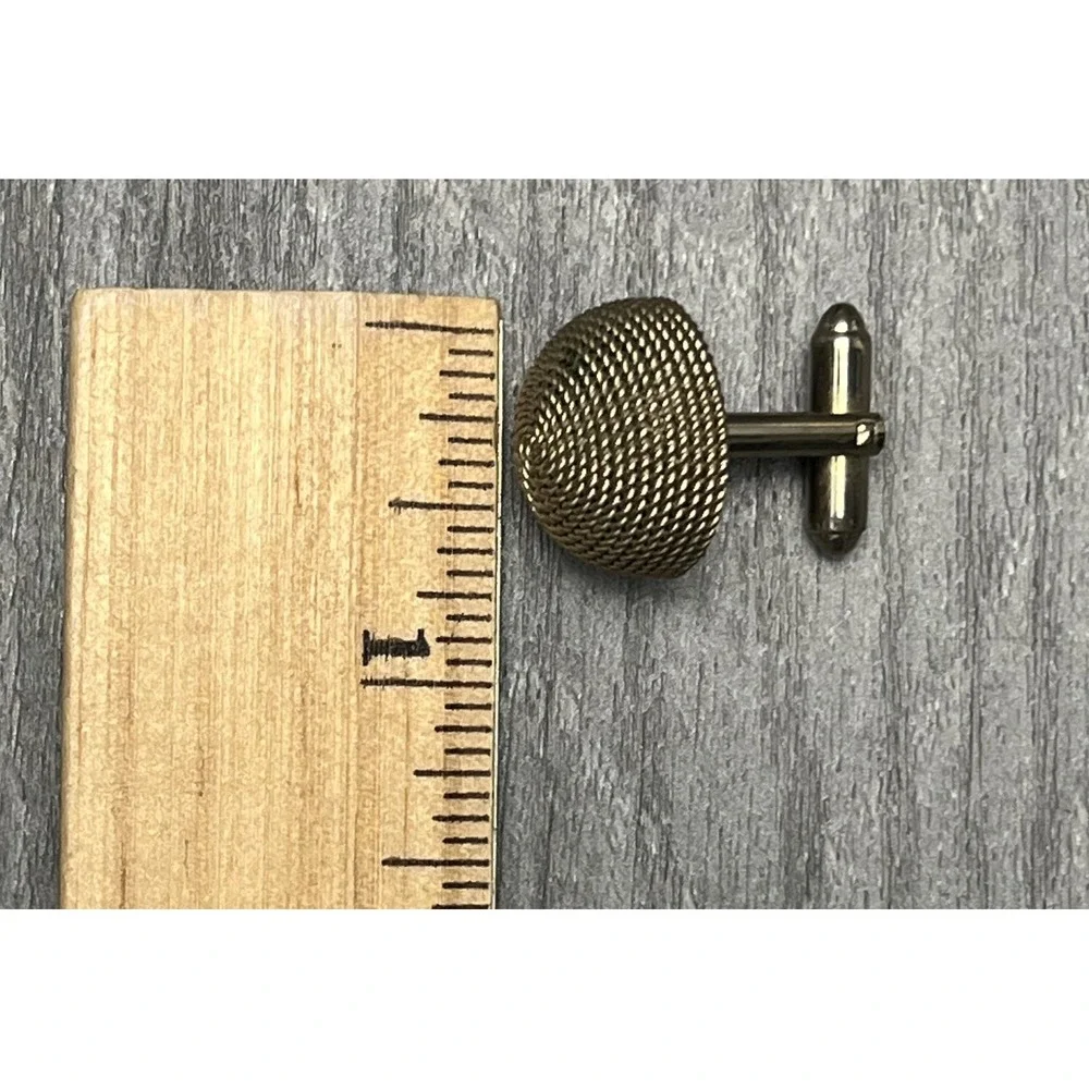 Vintage Gold Tone Rope Mesh‎ Knot Cufflinks Men's Fashion Jewelry Accessories